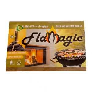 Allume-feu écologique – Pack de 10 feuilles – Flamagic
