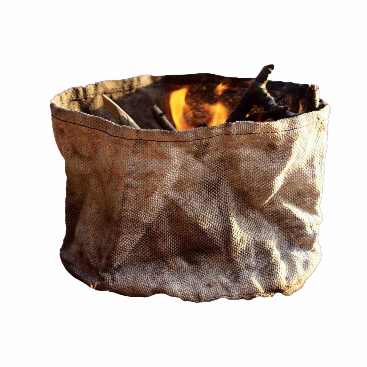 Sac à feu éco-responsable et écologique bivouac – feu de camp sécurisé – fabriqué en France